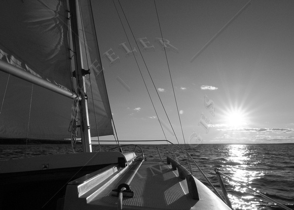 Sunset from Sailboat